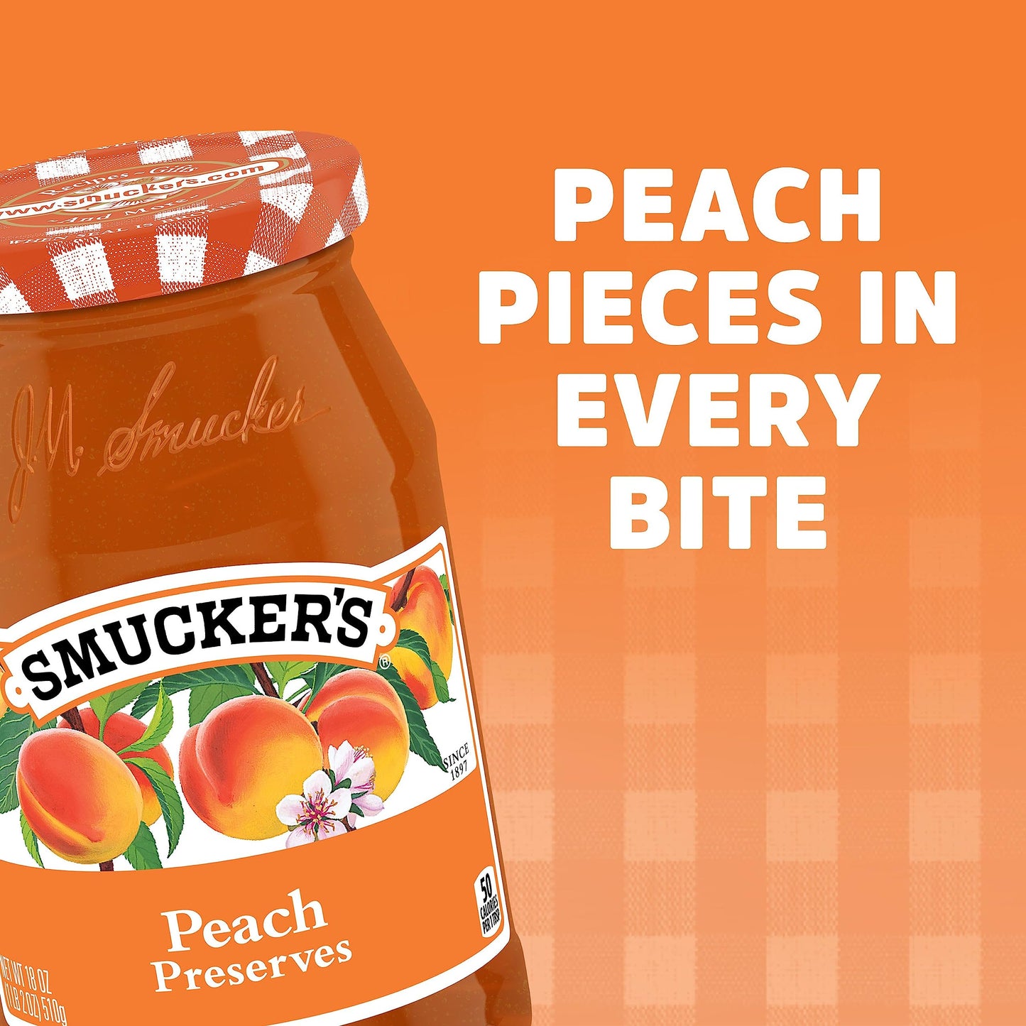 Smucker's Peach Preserves, 18 Ounces