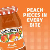 Smucker's Peach Preserves, 18 Ounces
