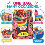 Candy Variety Pack, 2 LB Bulk Candy for Pinata Stuffers and Goodie Bags
