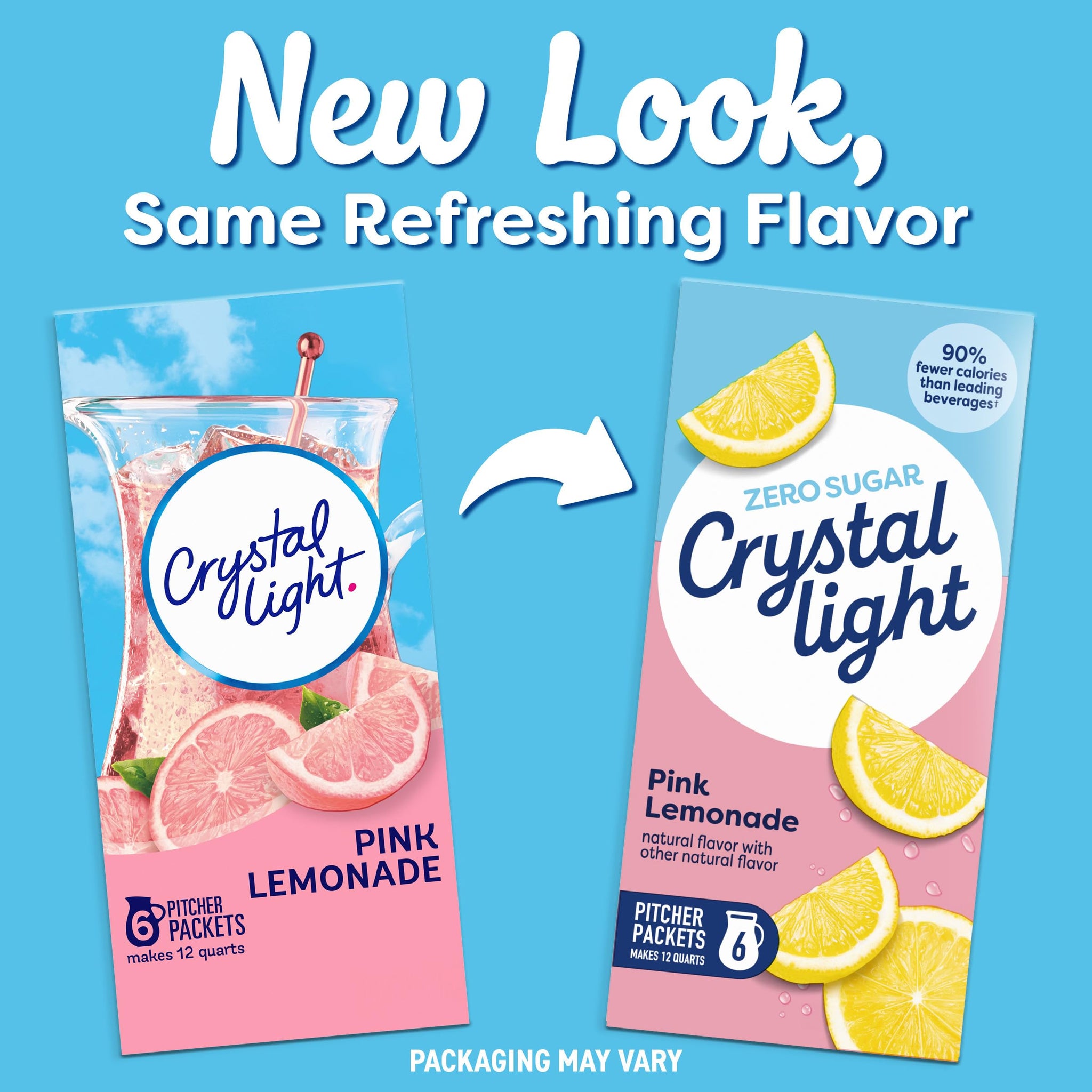Crystal Light Natural Pink Lemonade Drink Mix- 6 PK