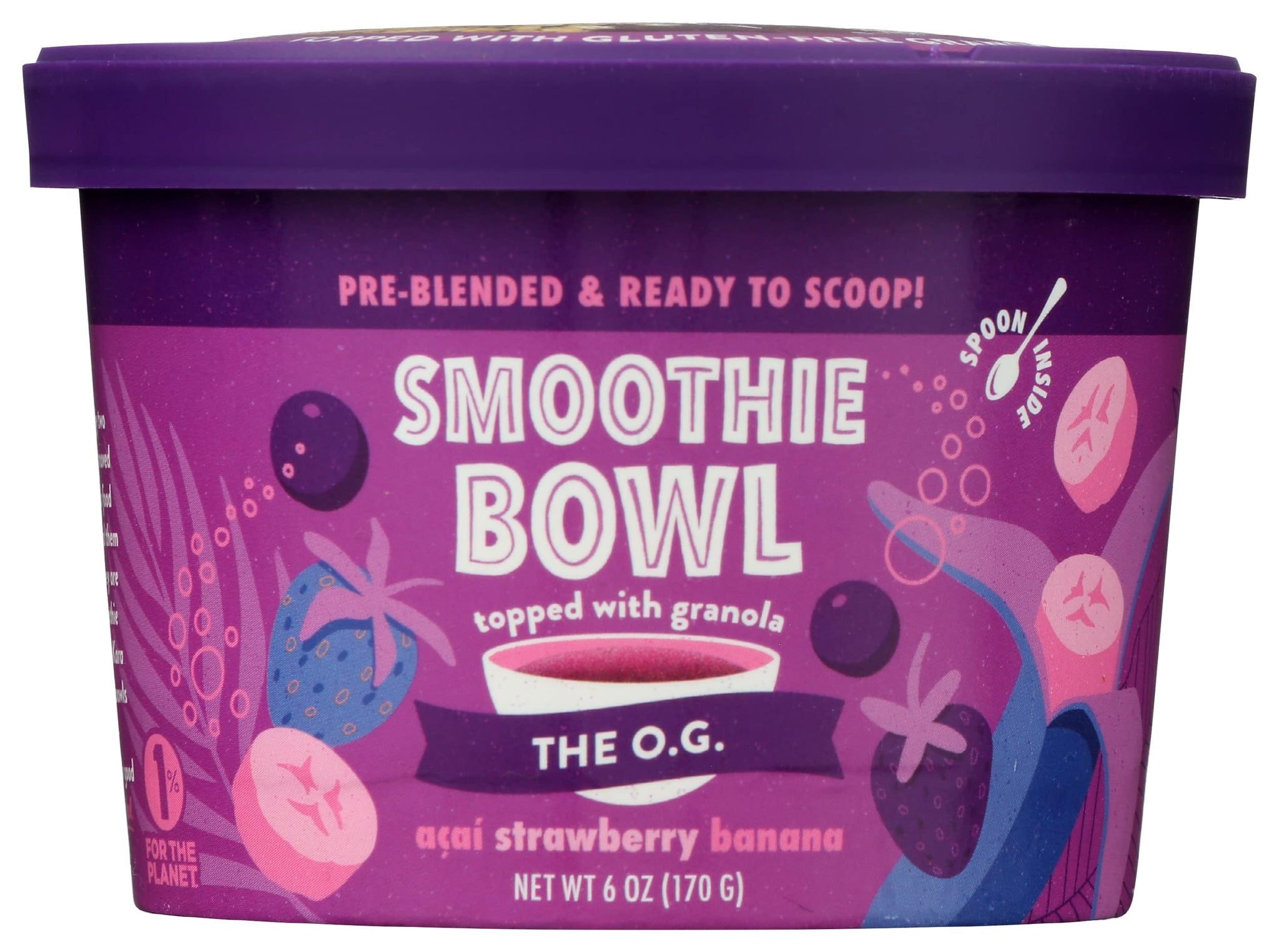 Blenders & Bowls The OG Acai Strawberry Banana Smoothie Bowl, 6 OZ