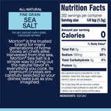 Morton Sea Salt Fine Grain, All-Natural Fine Sea Salt, 1 lb Resealable Pouch, Ideal for Cooking, Baking, Blending & Everyday Seasoning