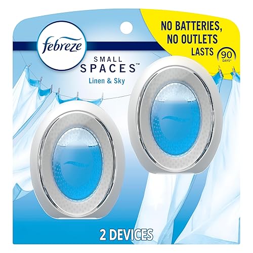 Febreze Bathroom Air Freshener, Odor-Fighting, Plug In Alternative, Air Fresheners for Home and Bathroom and Kitchen, Closet Air Fresheners, Linen