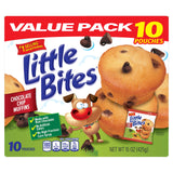 (Value Pack) Little Bites Chocolatey Chip Muffins, 10 individual packs, (1.5 oz each), Made with Real Chocolate Chip Mini Muffins, 15 oz Multipack