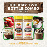 Holiday Combo Pack of 2 Herb, Spice and Seasoning Gift Set - Pumpkin Spice, & Gingerbread Cookie - Premium All Natural & Healthy Spice Blend - Low