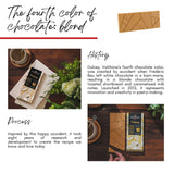 Valrhona Premium French Blonde Chocolate DULCEY 35% Cacao Tasting Bars - Creamy, Caramel Cookie Flavor Notes. Easy Melt and Tempering. Creamy