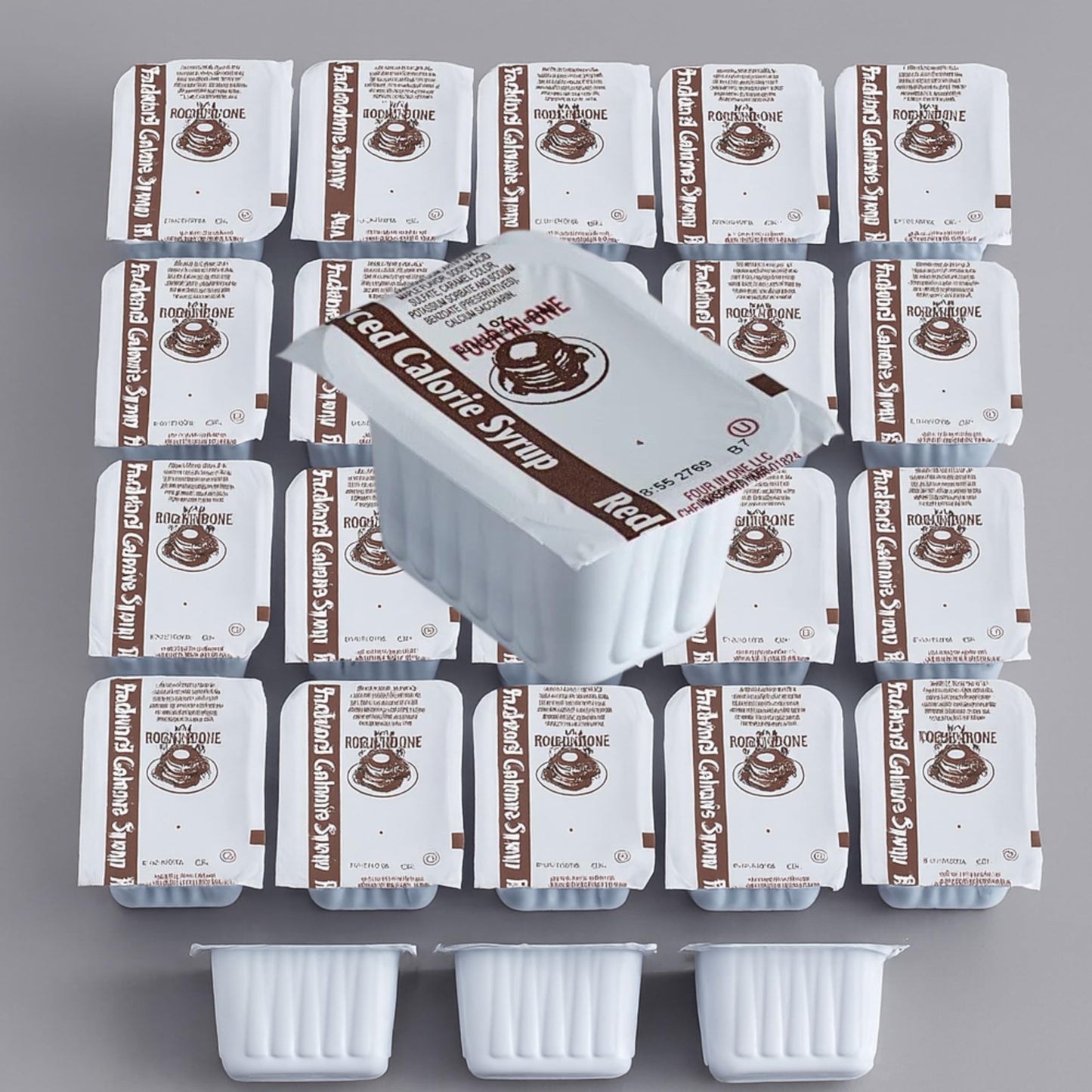 Sugar Free Pancake Syrup Cups - 30 Pack (1 oz Each) | Low Calorie Breakfast Syrup, Maple, Single Serve Portion Control for Pancakes, Waffles, French