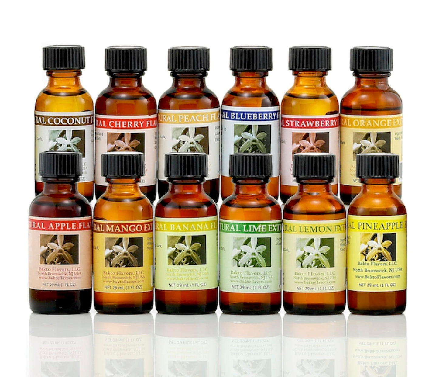Bakto Flavors - Natural Flavors & Extracts - PICK YOUR OWN FLAVORS - Box of 6 (1 OZ Bottles)