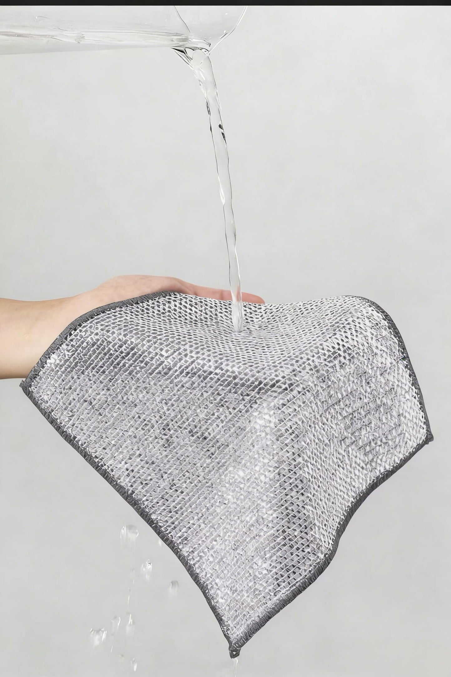 YOFAN 5-Pack 7.9-Inch Dual-Layer Metal Mesh Cleaning Cloths - Scratch-Free Kitchen Scrubbers for Dishes & Cookware
