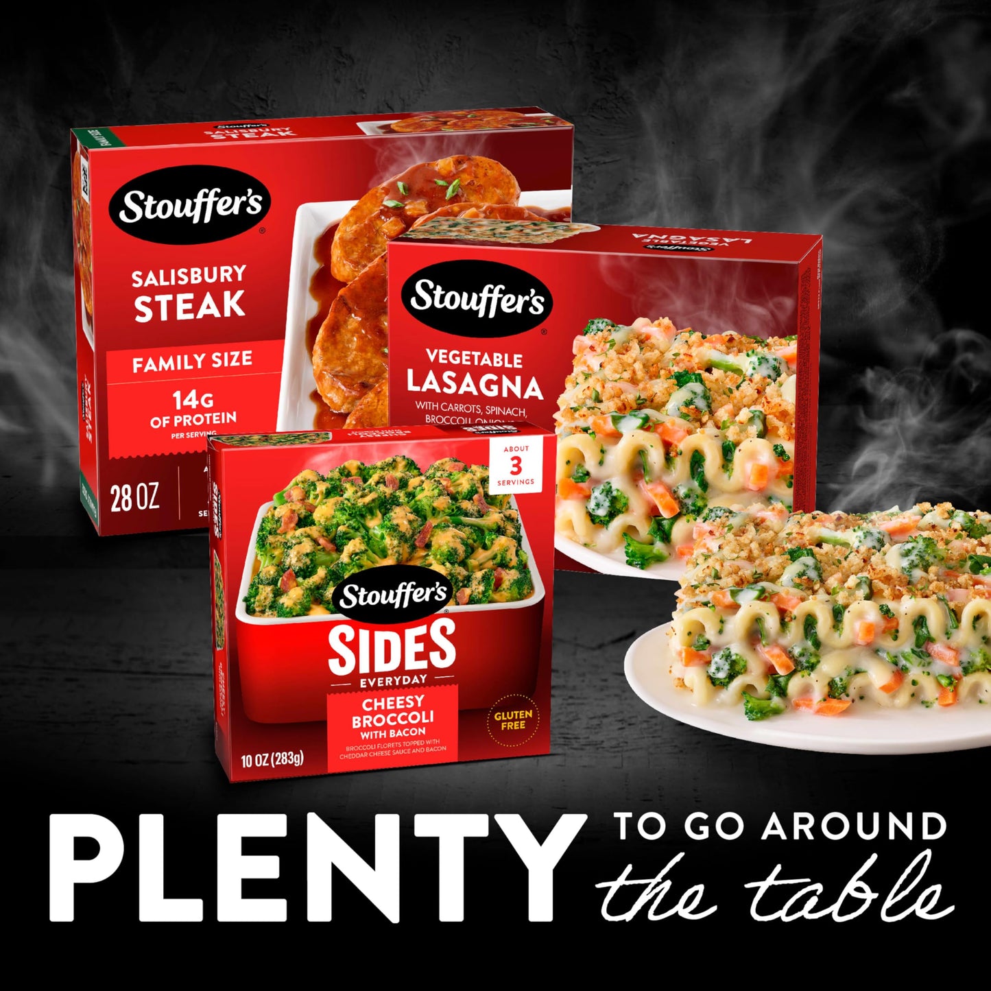 Stouffer's Vegetable Lasagna, Single Serve, Veggie Lasagna, Single Frozen Meals