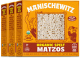 Manischewitz Organic Spelt Matzo, Kosher For Passover, 10 Ounce Box (3-Pack)