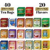 Twinings Herbal & Decaf Tea Variety Pack - Decaf Tea Sampler - Individually Wrapped Herbal Tea Bags, Green Decaf, Lady Grey Decaf, Earl Grey Decaf