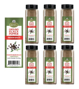 Good Tierra Black Pepper Ground 17 oz - Fine Ground Black Pepper Powder, Gluten Free Bulk Spice for Cooking, BBQ Seasoning, Italian Seasoning & Pantry