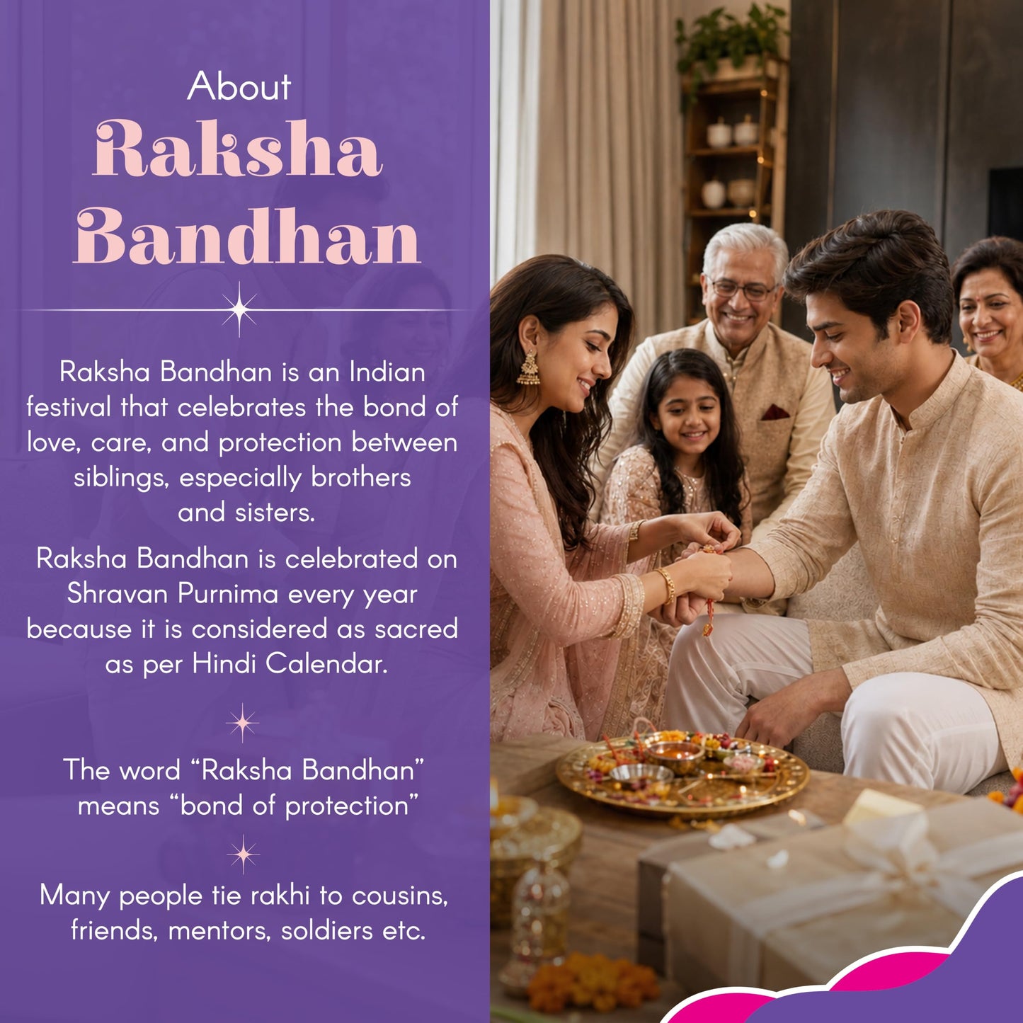 LOVENSPIRE Raksha Bandhan Gift Hamper for Brother and Bhabhi - Traditional Handmade Rudraksha Bead Rakhi Bracelet with Greeting Card & Roli Chawal