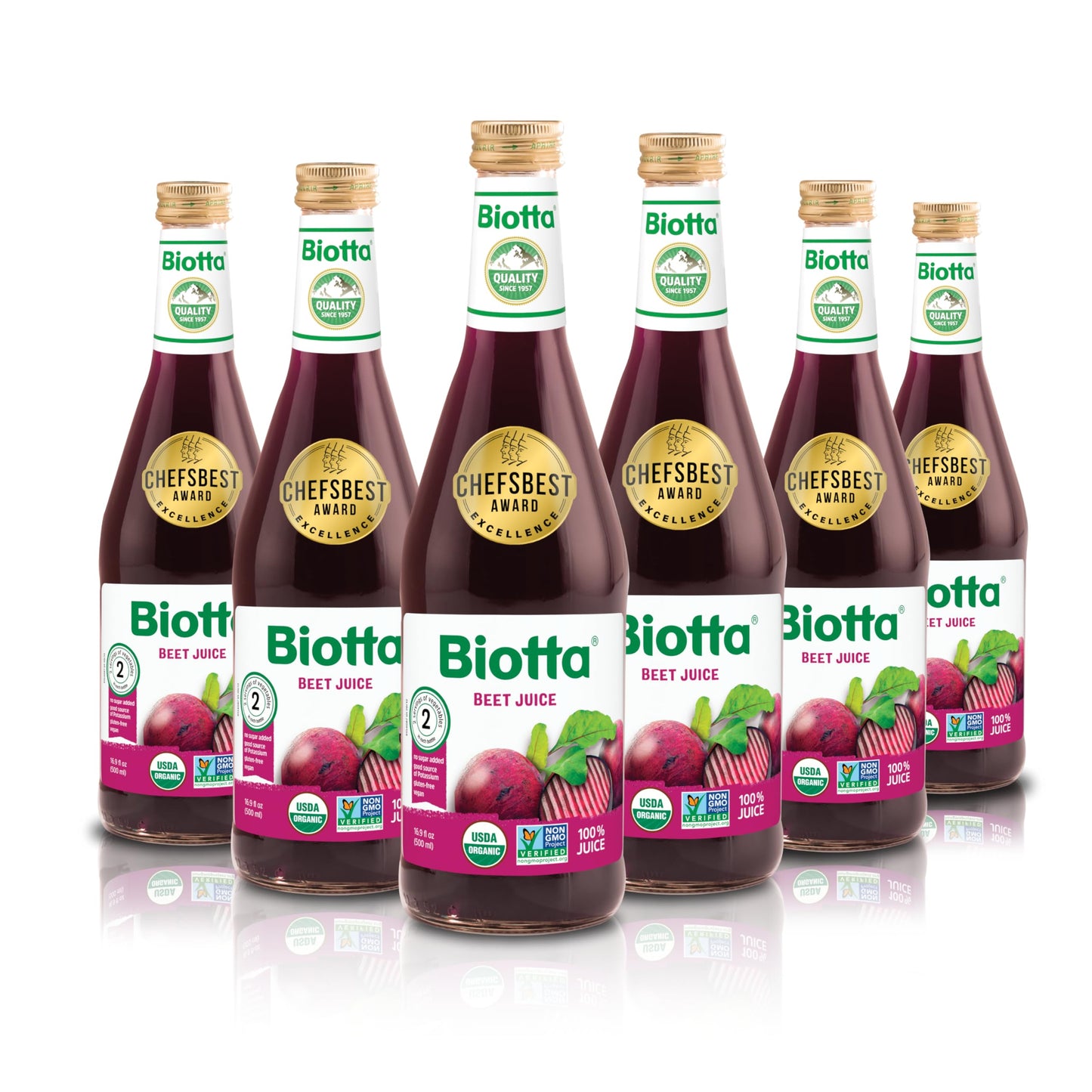 Biotta Organic Beet Juice - 100% Vegetable Juice for Energy, Immunity & Wellness - Excellent Source of Nutrients - All Natural, Non-GMO, Gluten-Free