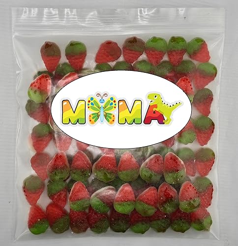 MiMa MiMa Assorted Gummy Candy - Fruity, Chewy Candy in Fun Shapes - Holiday Candy for Christmas Gifts & Stocking Stuffers - Strawberries 1lb