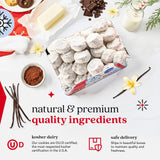 David’s Cookies Merry Christmas Butter Pecan Meltaway Cookies in Sweet Sampler Tin - Soft Gourmet Butter Cookies with Crunchy Pecans - Festive Holiday
