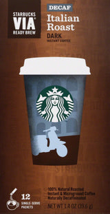 Starbucks VIA Decaf Italian Coffee 12 packets, 0.11 ounce
