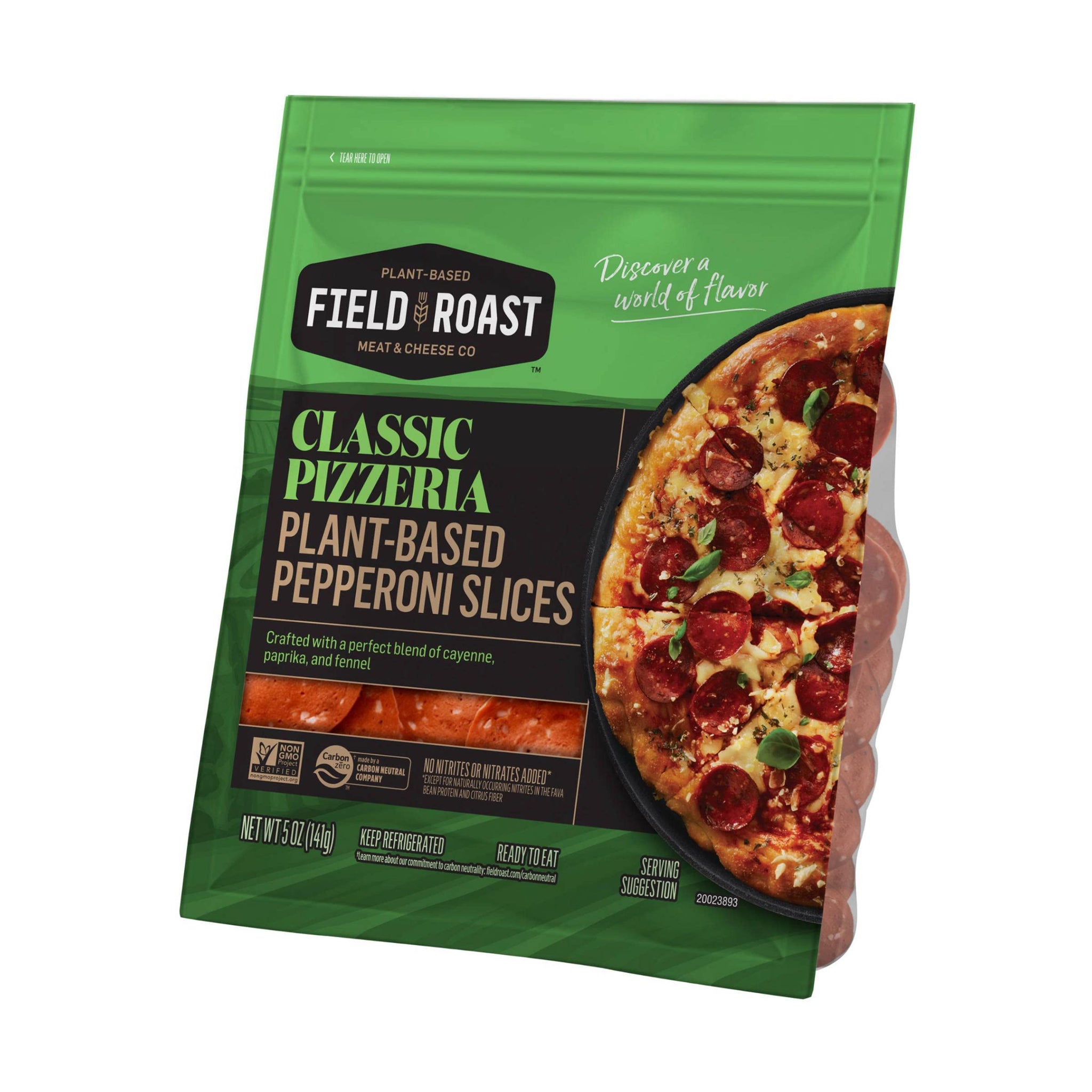 Field Roast Classic Pizzeria Plant-Based Pepperoni Slices, 5 OZ