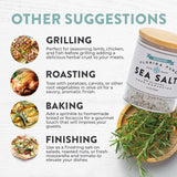 FLORIDA PURE Rosemary Sea Salt - 80+ Mineral Sea Salt, Natural, Unrefined, Non Iodized - for Baking, Cooking, Seasoning & Enhancing Taste