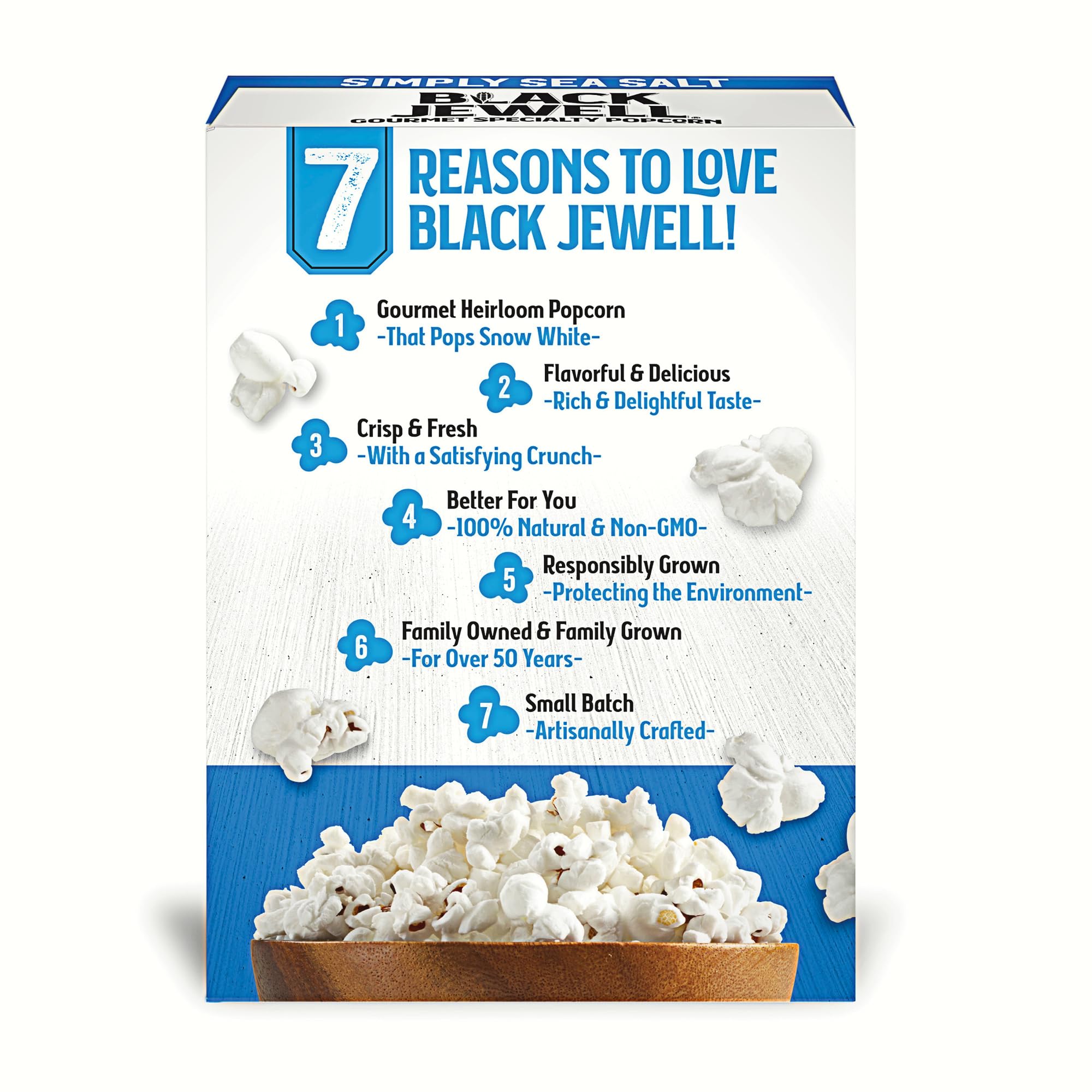 Black Jewell Gourmet Microwave Popcorn Variety Pack with Touch of Butter and Simply Sea Salt (Pack of 6)