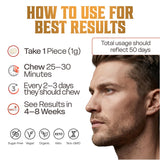 Mastic Gum for Jawline Training - 100% Natural Chios Mastiha Hard Chewing Gum | 20 Servings, 1g Each | Ultra-Tough Mewing Gum for Men | Jawline