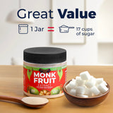 100% Monk Fruit Extract (90X Sweeter Than Sugar) Monk Fruit Sweetener No Erythritol, Sugar Substitute, Zero Calories, Zero Glycemic, Non-GMO, 25%