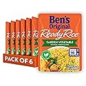 BEN'S ORIGINAL Ready Rice Garden Vegetable Flavored Rice, Easy Dinner Side, 8.8 oz Pouch (Pack of 6)