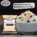 AIVA Extra Long Indian White Basmati Rice | Extra Long Basmati Rice - 4 LB