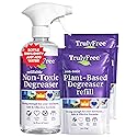 Truly Free Heavy Duty Degreaser - Grease Remover & Grime Cleaner for Kitchen, Automotive & More, Household Cleaning Supplies, Fragrance-Free, Includes
