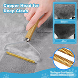 Pet Hair Removal Tool: 6 Pcs Dog Cat Hair Remover - Reusable Pet Hair Remover with Laundry Pet Hair Catcher - Portable Carpet Rake Scraper Fur Removal