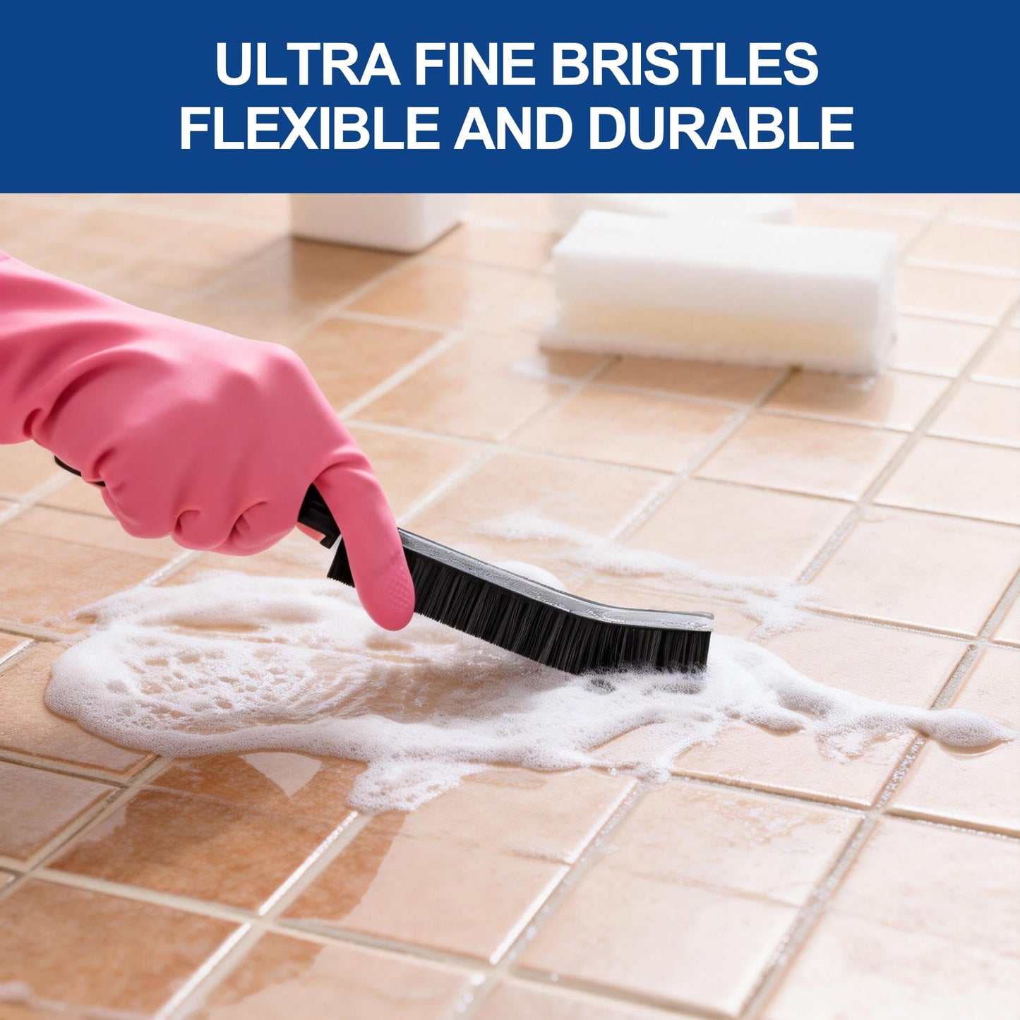 All-Purpose Hard Bristle Gap Cleaning Brush Set - Durable, Slim Design for Deep Reach into Tight Spaces - Versatile Household Crevice Cleaning Tool