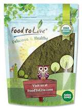 Food to Live Organic Spinach Powder, 1 Pound - Non-GMO, Finely Ground Dehydrated Leaves, Pure, Vegan, Kosher, Bulk. Source of Fiber, Vitamin A, Iron