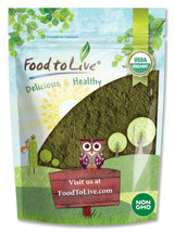 Food to Live Organic Spinach Powder, 1 Pound - Non-GMO, Finely Ground Dehydrated Leaves, Pure, Vegan, Kosher, Bulk. Source of Fiber, Vitamin A, Iron