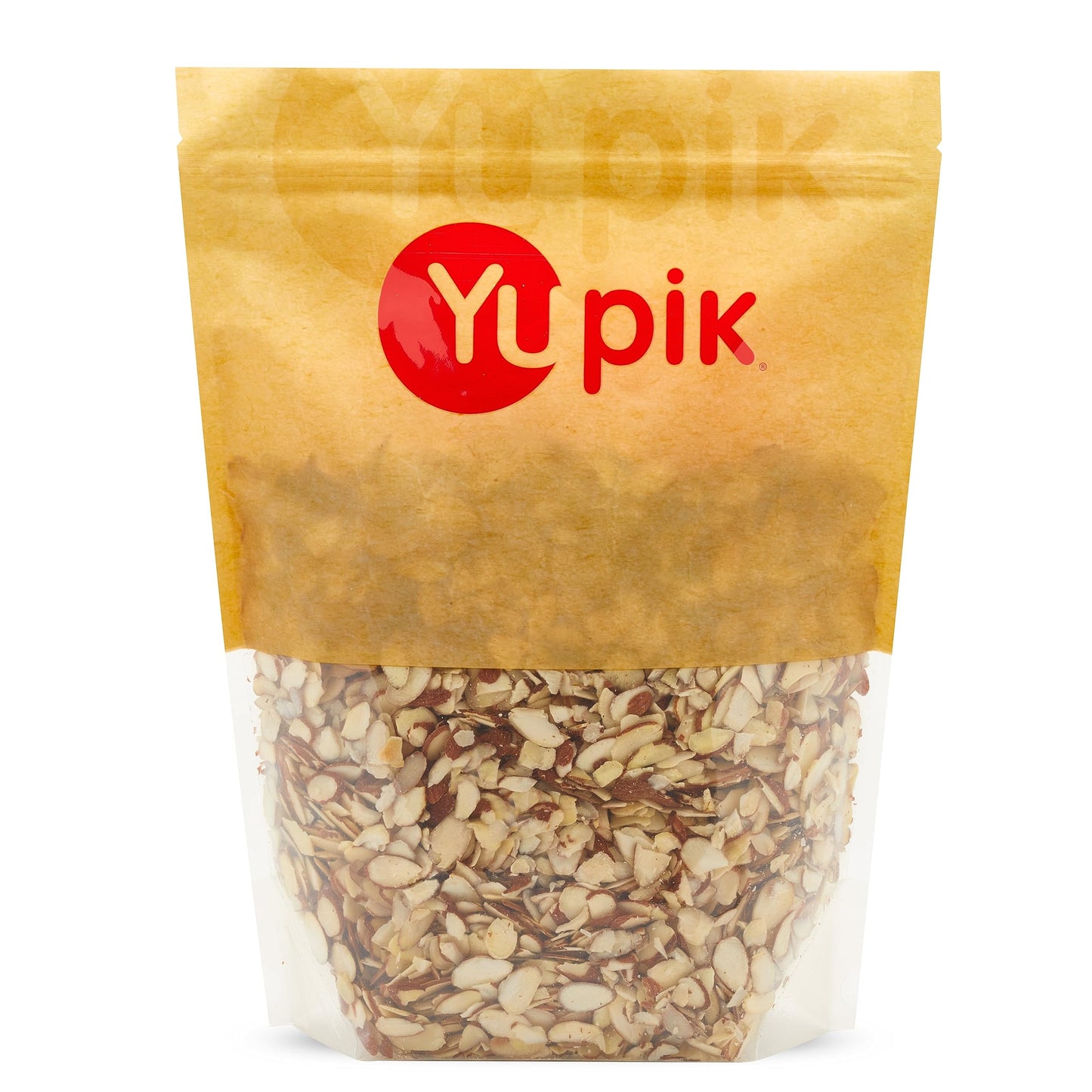 Yupik Sliced California Almonds with Skins, 2.2 lb, Unblanched, Gluten-Free, Kosher, Raw, Good Source of Protein, Fiber, Iron & Calcium, Low in Carb