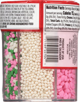 Betty Crocker 6 Cell Sprinkles, Pretty in Pink, Dessert Sprinkles for Cake, Cupcake, Cookies, Gender Reveal, Baby Showers, Pink and White Mix, 6.7 Oz