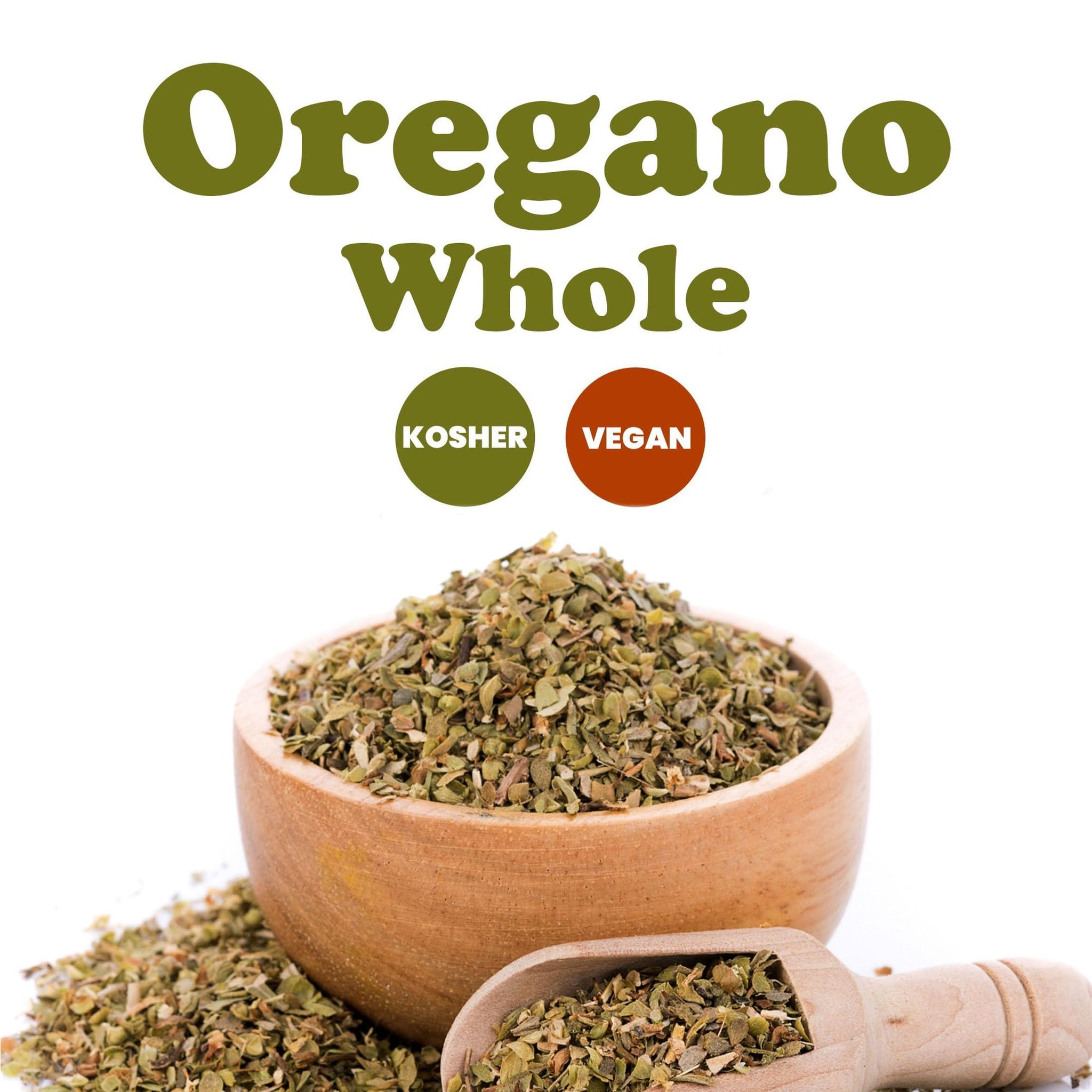 Food to Live Oregano, 2 Pounds - Whole Dried Leaves for Cooking and Baking. Traditional Mediterranean Spices. Vegan, Kosher, Bulk