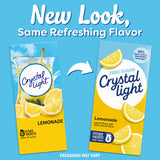 Crystal Light Drink Mix, 6 Pitcher Packets, for Flavorful Hydration and Shareable Refreshment, Lemonade, natural flavor with other natural flavor