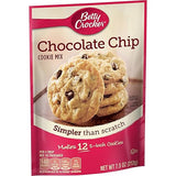 Betty Crocker Chocolate Chip Cookie Mix, Makes (12) 2-inch Cookies, 7.5 oz.
