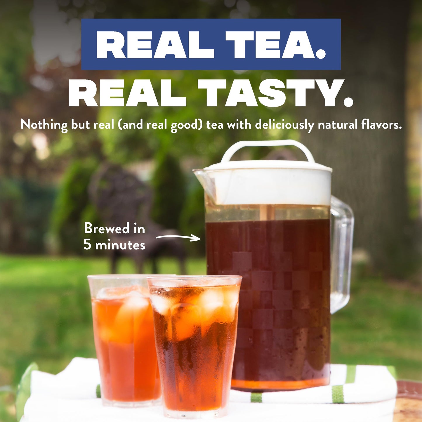 HTeaO Mint Black Tea Packets - Makes 4 Gallons of Naturally Sweet Texas-Style Iced Tea in 5 Minutes - Large Tea Sachets for Parties, Family