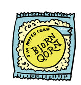 BjornQorn Mini Bag 15-Pack Cloudy (Salty) Popcorn - Vegan & Gluten-Free - Slow Roasted and Salted - (15 1oz bags)