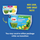Dole Fruit Bowls Pineapple in Lime Flavored Gel Snacks, 4.3oz 4 Total Cups, Gluten & Dairy Free, Bulk Lunch Snacks for Kids & Adults