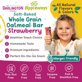 Appleways Strawberry Oatmeal Bars, 1.2 oz, 216 Count - Individually Wrapped, Whole Grain Soft Baked Oat Snack Bars, Healthy and Nut-Free Breakfast Bar