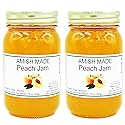 Amish Peach Jam - Two 16 Oz Jars