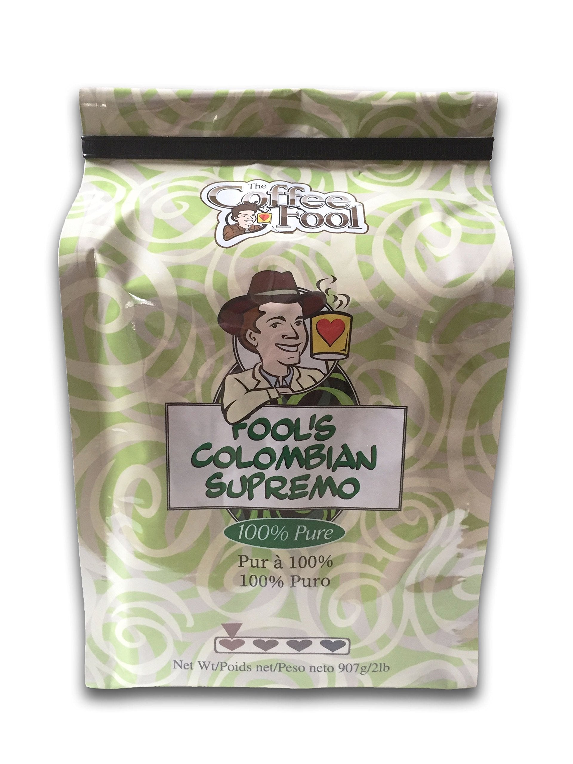 Coffee Fool’s Colombian Supremo, 2 Pound (Drip Grind)