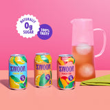 Swoon Iced Tea Variety Pack - Low Carb, Paleo-Friendly, Gluten-Free Keto Drink - Half + Half IcedTea Lemonade, Peach Iced Tea, and Lemon Tea - 12 fl
