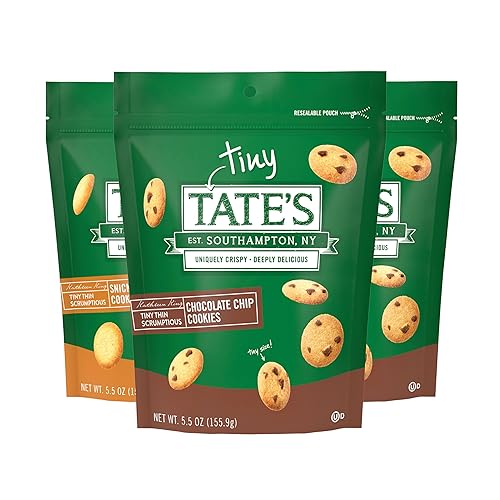 Tate's Bake Shop Tiny Tate's Variety Pack, Chocolate Chip & Snickerdoodle Cookies, 3-5.5 oz Bags