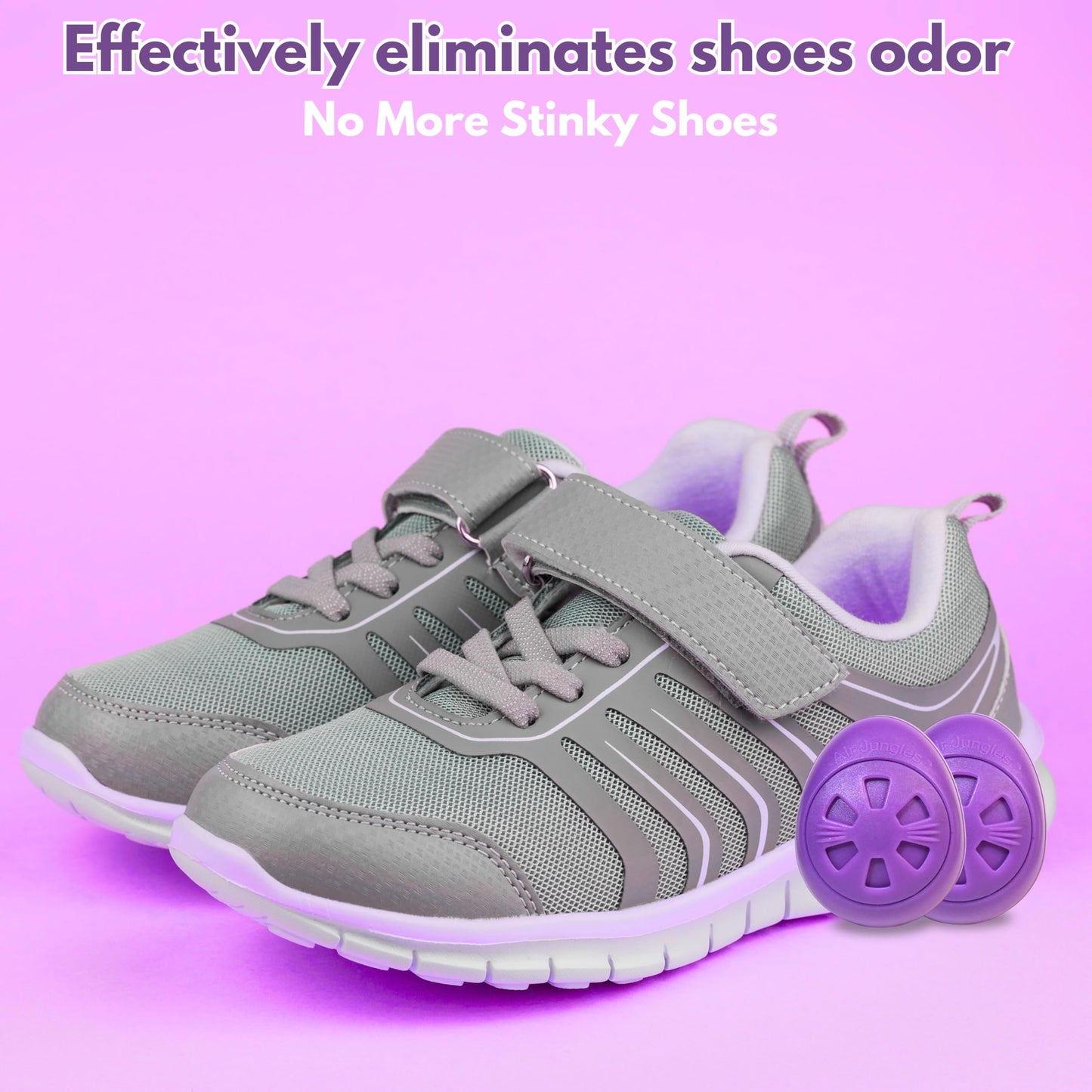 Air Jungles Shoes Deodorizer Ball 12 Ct, Lavender Scent, Odor Remover Balls for Sneakers, Gym Bags, Lockers, Closets, Hampers, and Drawers, Essential