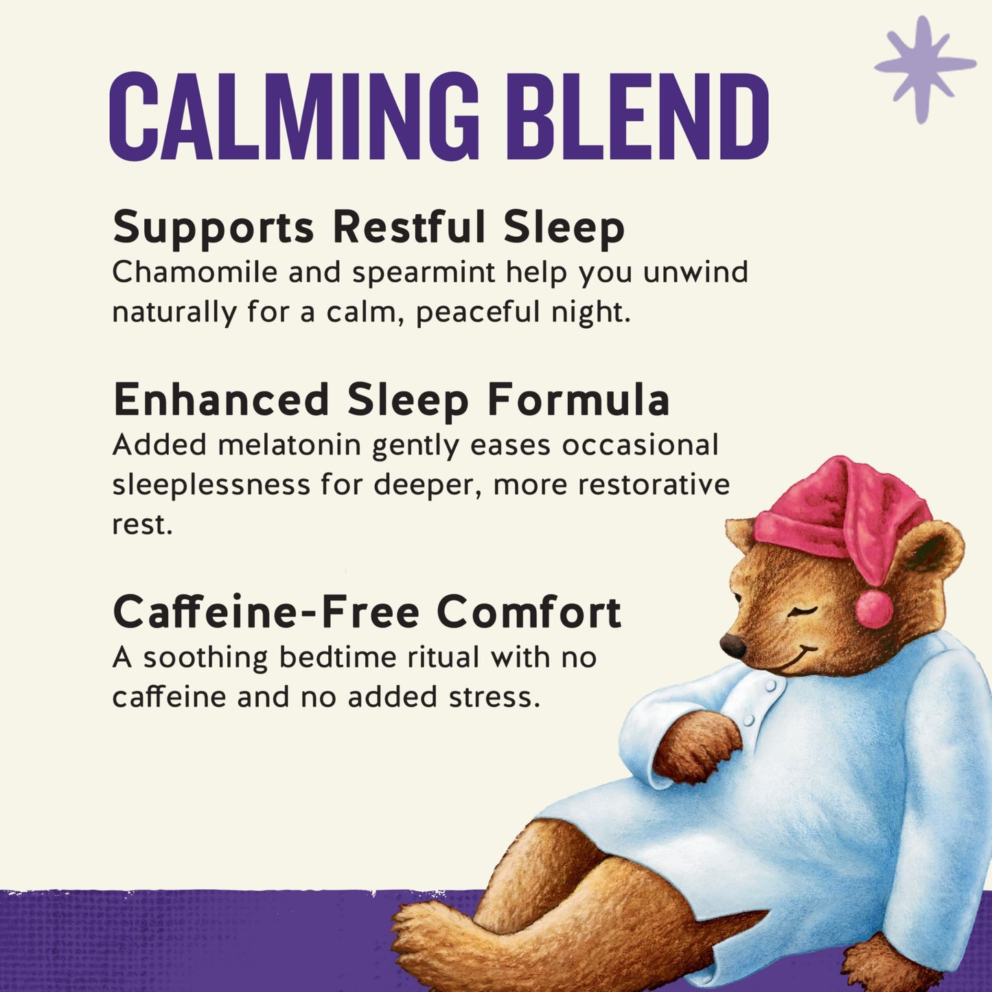 Celestial Seasonings Sleepytime Tea Plus Melatonin, Caffeine Free, Celestial Seasonings Herbal Tea, 18 Bag Box