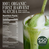 Encha Matcha - Latte Grade Matcha Powder - Unsweetened, First Harvest, Organic Green Tea Powder From Uji, Japan (500g / 1lb) Premium for Latte